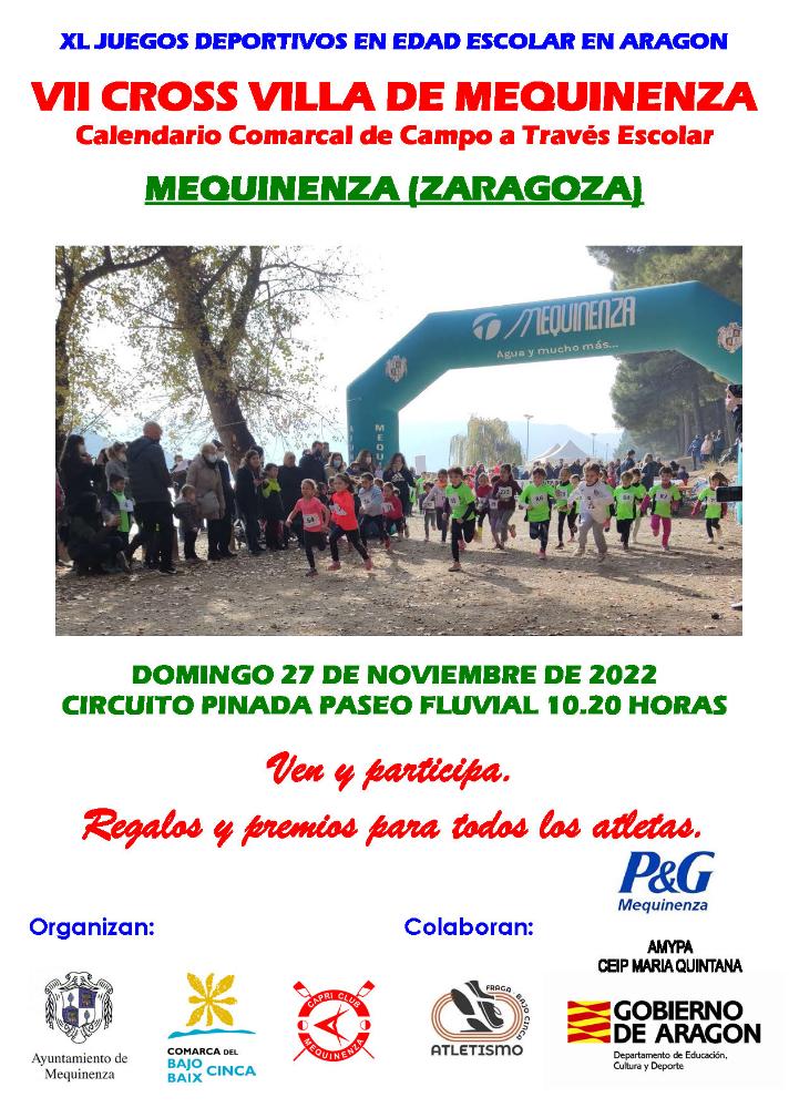 Imagen Abiertas las inscripciones para participar en el VII cross Villa de Mequinenza