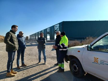 Imagen El presidente de la Comarca del Bajo/Baix Cinca visita la planta de...
