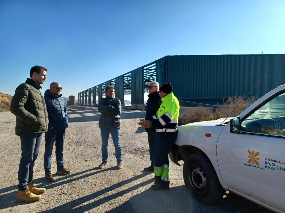 Imagen El presidente de la Comarca del Bajo/Baix Cinca visita la planta de compostaje de Zaidín