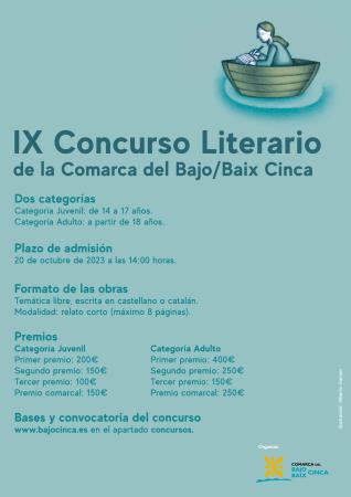 Imagen La Comarca del Bajo/Baix Cinca convoca el IX Concurso Literario
