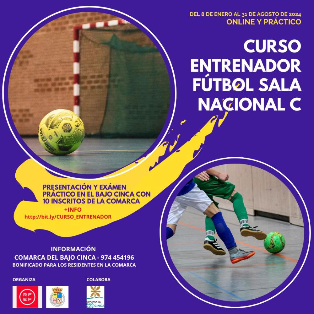 Imagen La Comarca del Bajo/Baix Cinca ofrece el curso de entrenador de fútbol sala nacional C