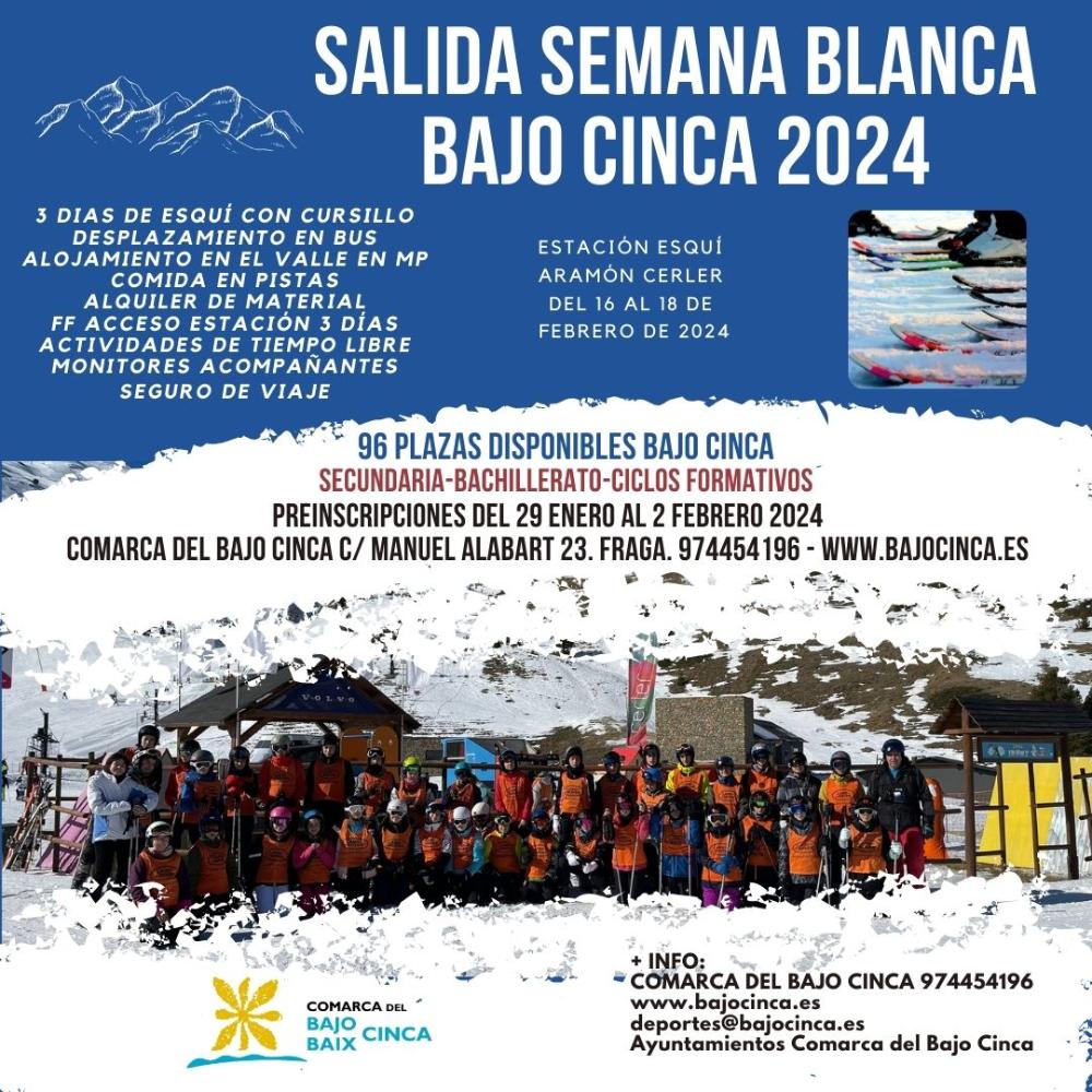 Imagen Vuelve otro año más la Semana Blanca de esquí ofrecida por la Comarca del Bajo/Baix Cinca