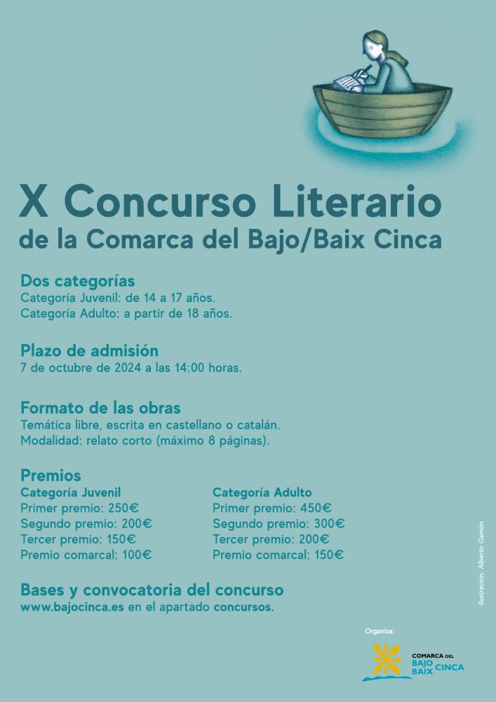 Imagen Convocatoria del X Concurso Literario de la Comarca del Bajo/Baix Cinca