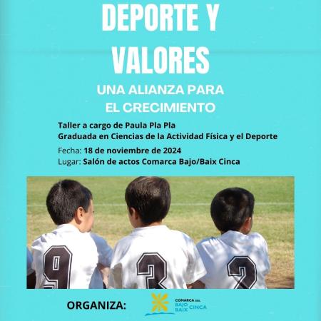 Imagen Taller “Deporte y Valores” para promover una práctica deportiva positiva...