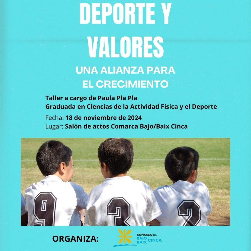 Imagen Taller “Deporte y Valores” para promover una práctica deportiva positiva y constructiva