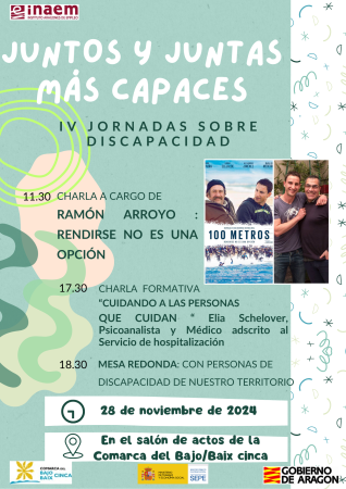 Imagen “Juntos y juntas más capaces”, IV Jornadas Sobre Discapacidad