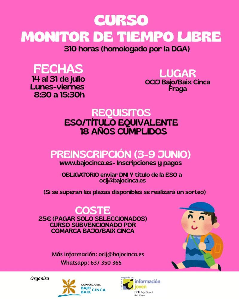 Imagen Curso de Monitor de Tiempo Libre