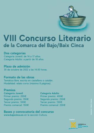 Imagen Convocado el VIII Concurso Literario de la Comarca del Bajo/Baix Cinca