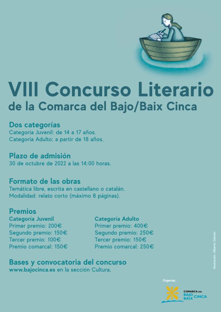 Imagen Convocado el VIII Concurso Literario de la Comarca del Bajo/Baix Cinca